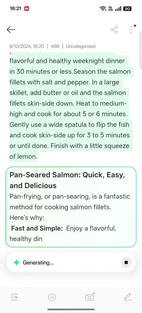 OPPO F31 Pro AI Assistant for Notes