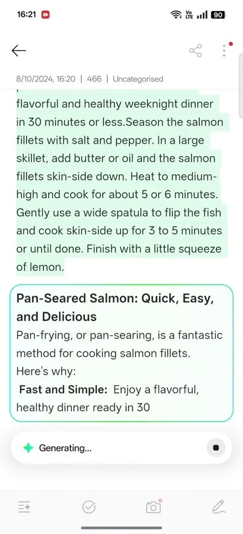 OPPO F31 Pro AI Assistant for Notes