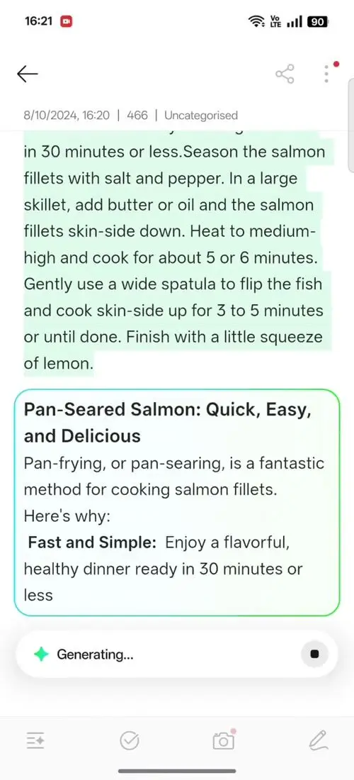 OPPO F31 Pro AI Assistant for Notes