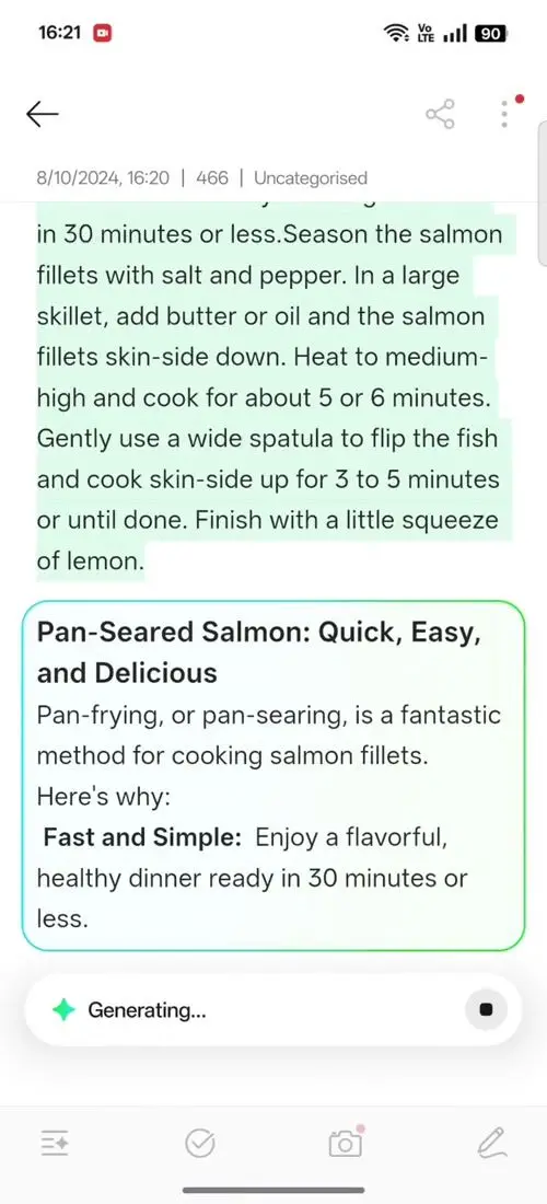 OPPO F31 Pro AI Assistant for Notes