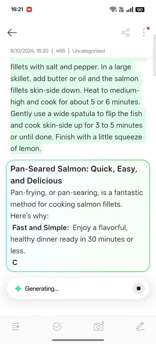 OPPO F31 Pro AI Assistant for Notes