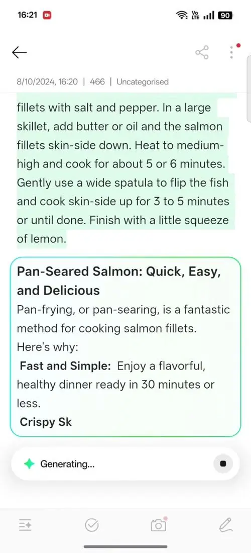 OPPO F31 Pro AI Assistant for Notes
