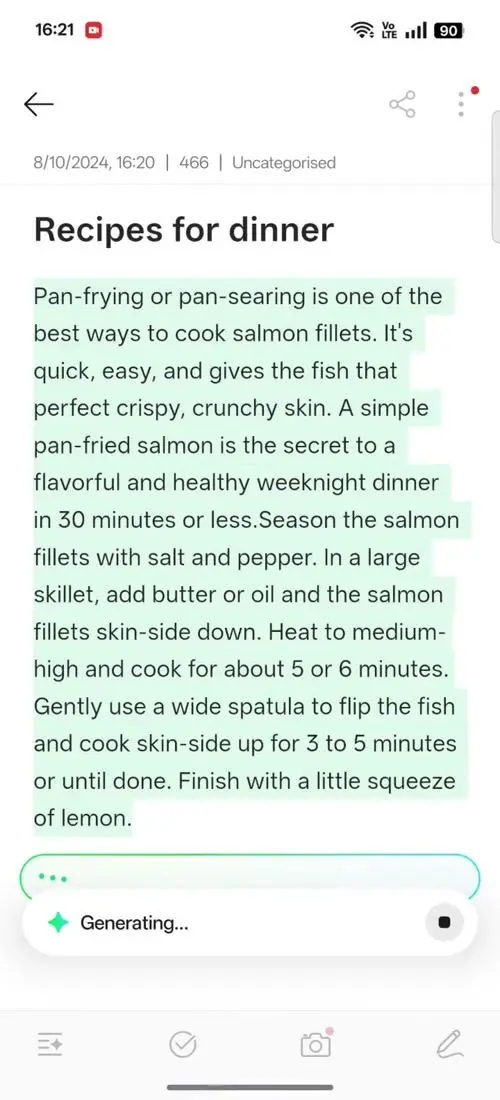 OPPO F31 Pro AI Assistant for Notes