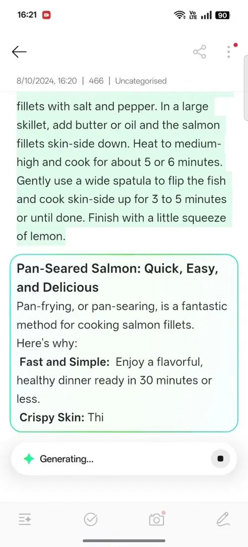 OPPO F31 Pro AI Assistant for Notes