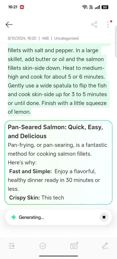 OPPO F31 Pro AI Assistant for Notes