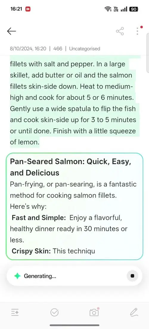 OPPO F31 Pro AI Assistant for Notes