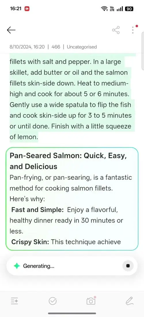 OPPO F31 Pro AI Assistant for Notes