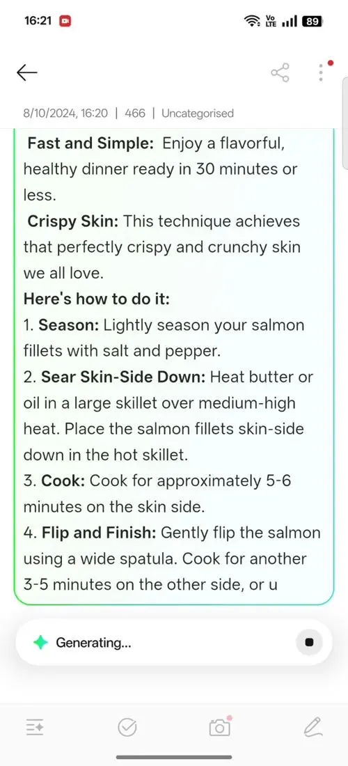 OPPO F31 Pro AI Assistant for Notes