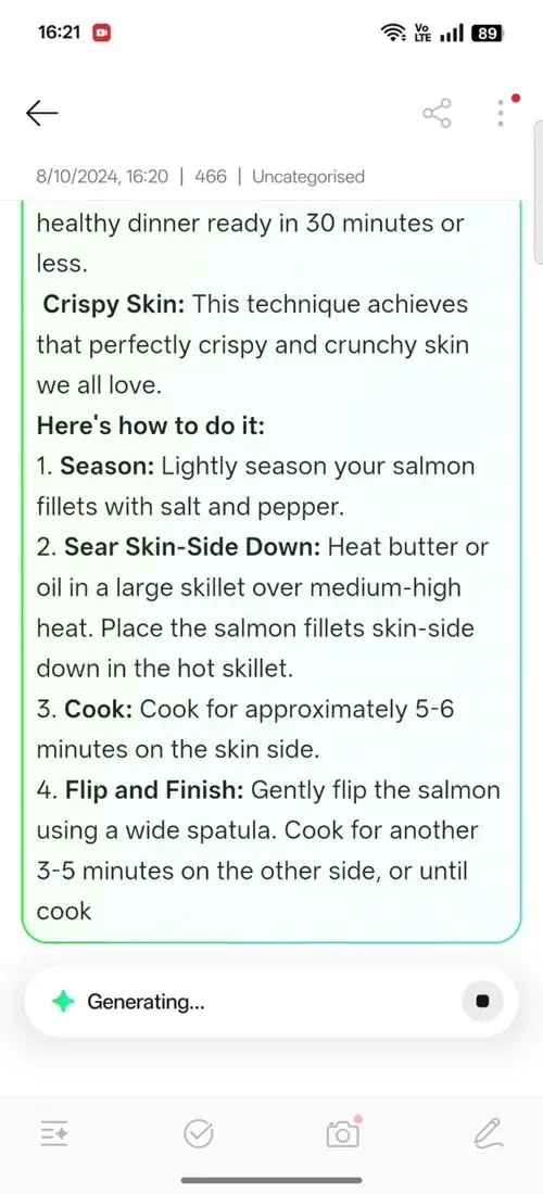 OPPO F31 Pro AI Assistant for Notes