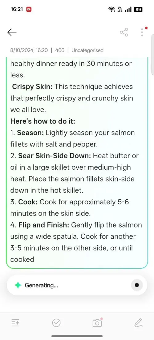 OPPO F31 Pro AI Assistant for Notes