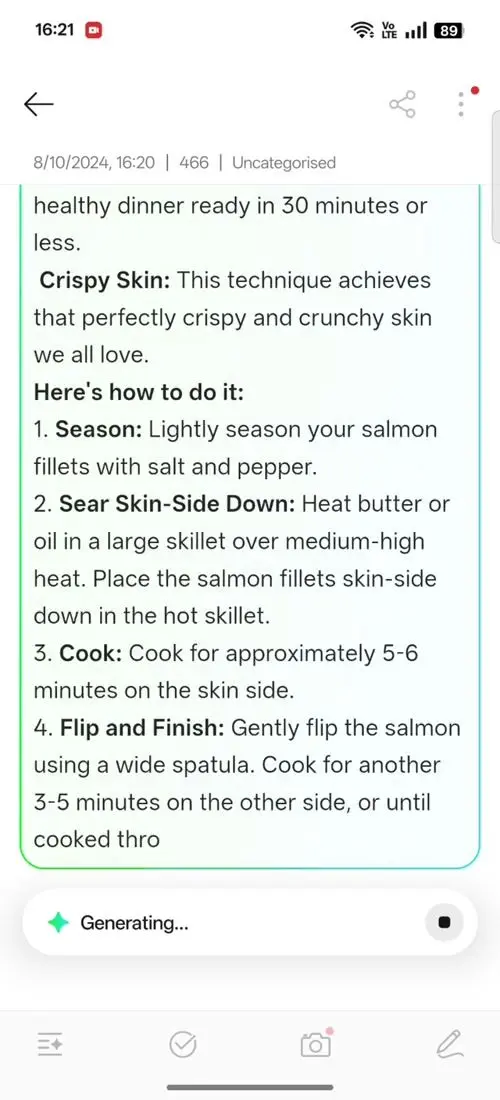 OPPO F31 Pro AI Assistant for Notes