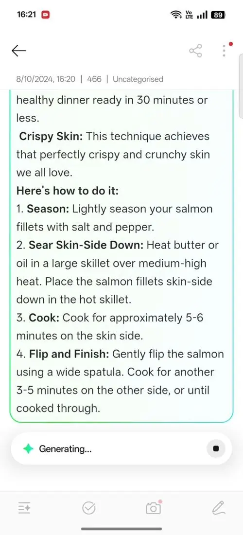 OPPO F31 Pro AI Assistant for Notes