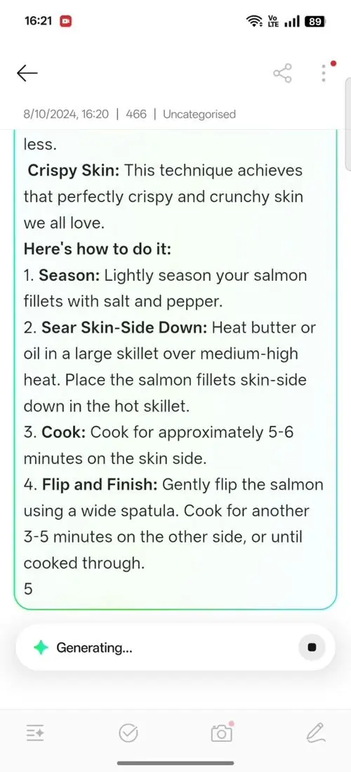 OPPO F31 Pro AI Assistant for Notes