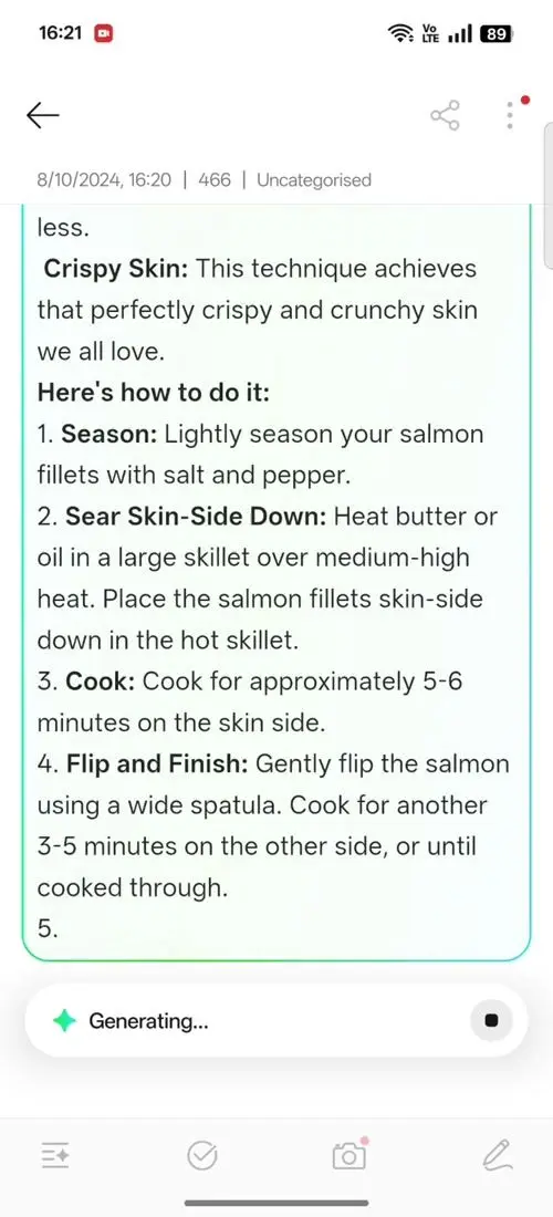 OPPO F31 Pro AI Assistant for Notes