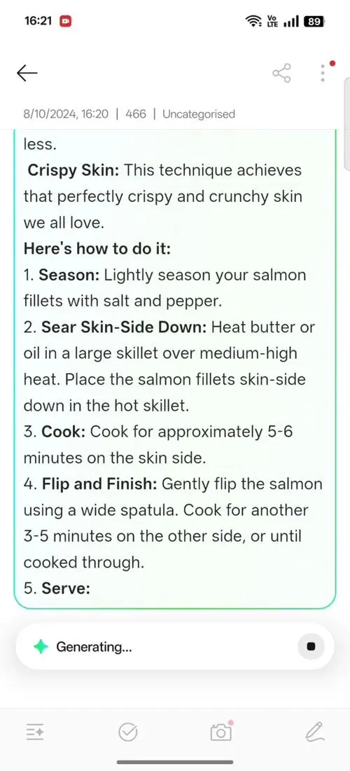 OPPO F31 Pro AI Assistant for Notes