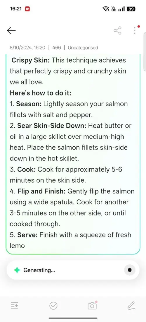 OPPO F31 Pro AI Assistant for Notes