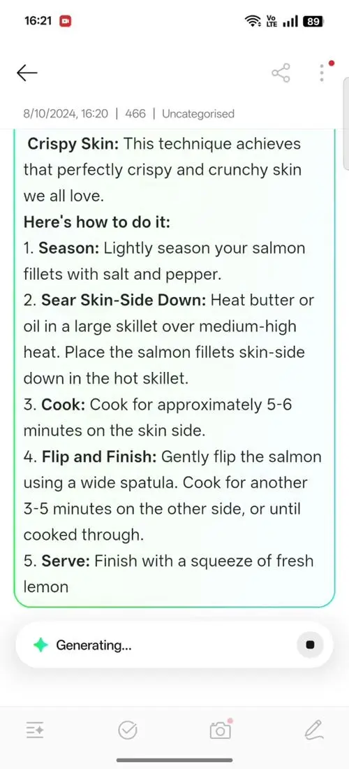 OPPO F31 Pro AI Assistant for Notes