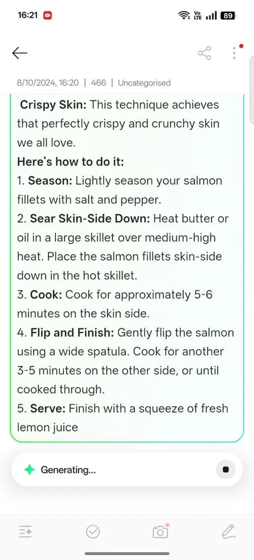 OPPO F31 Pro AI Assistant for Notes