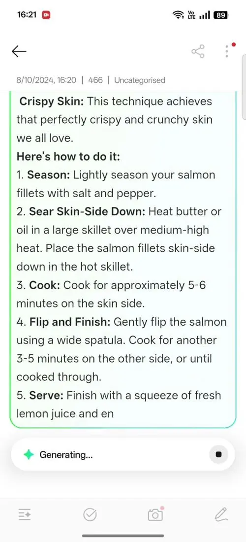 OPPO F31 Pro AI Assistant for Notes