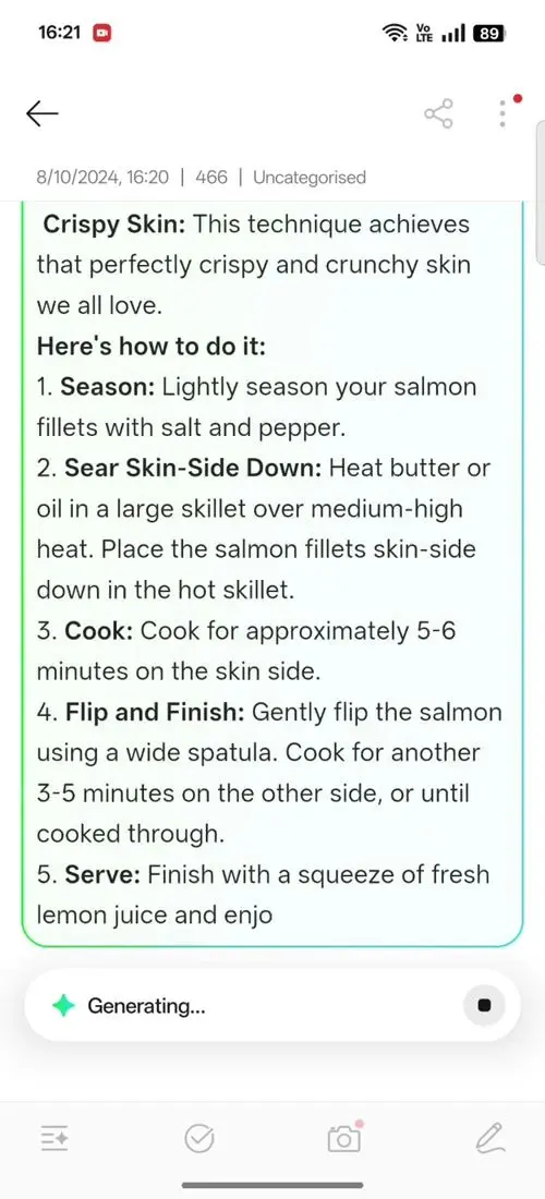OPPO F31 Pro AI Assistant for Notes