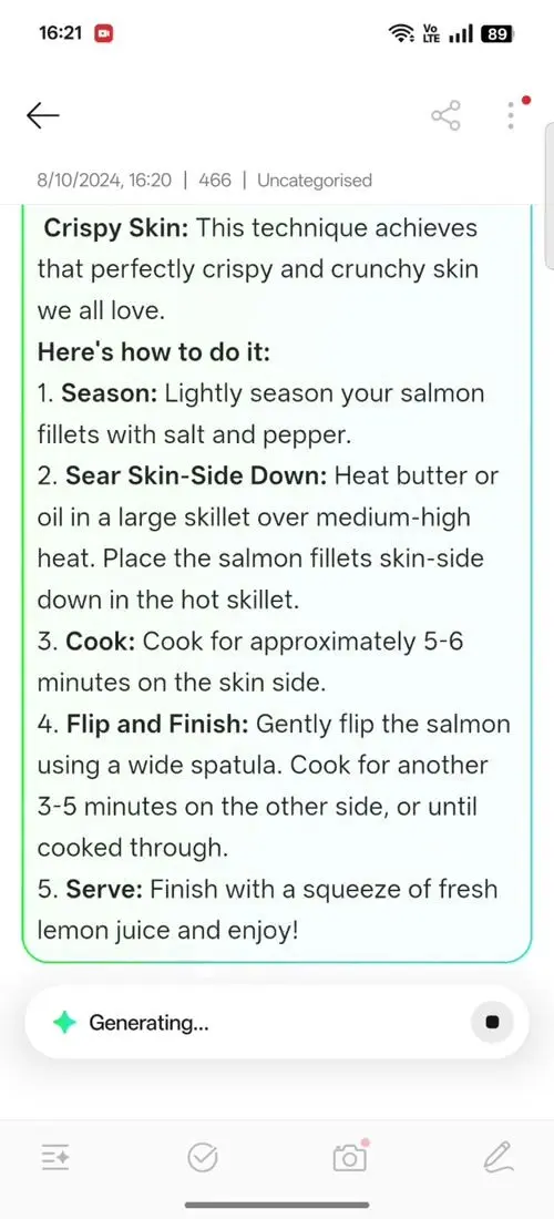 OPPO F31 Pro AI Assistant for Notes