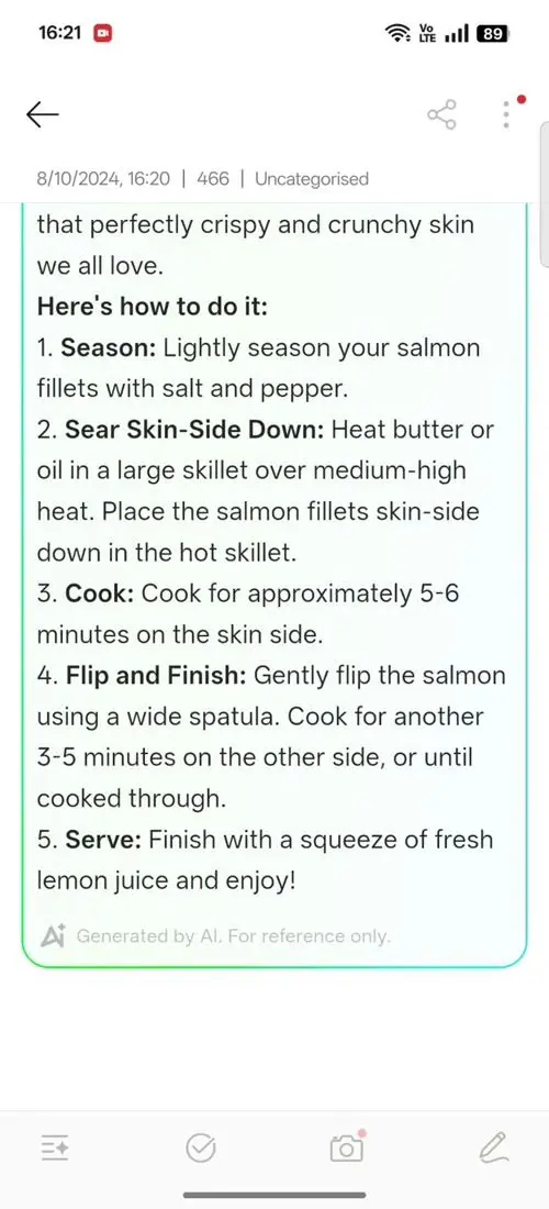 OPPO F31 Pro AI Assistant for Notes