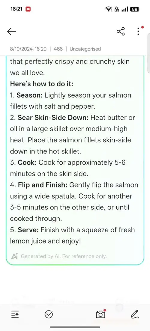 OPPO F31 Pro AI Assistant for Notes