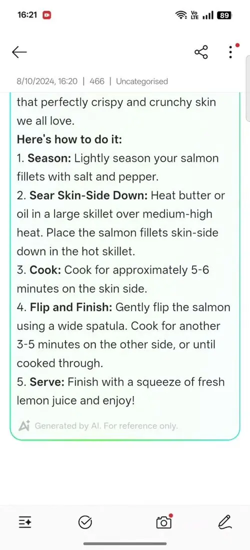 OPPO F31 Pro AI Assistant for Notes
