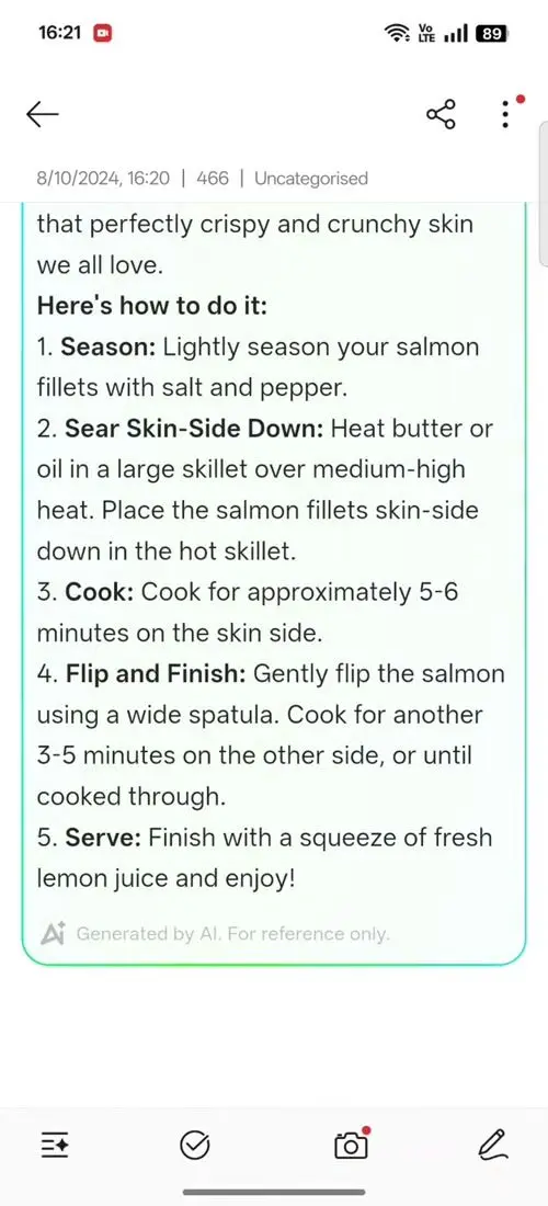 OPPO F31 Pro AI Assistant for Notes