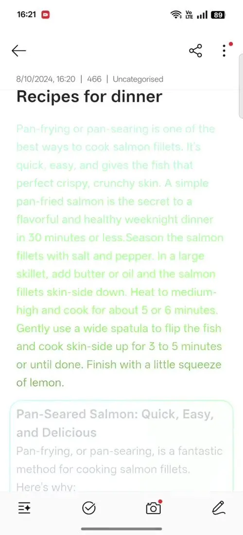 OPPO F31 Pro AI Assistant for Notes