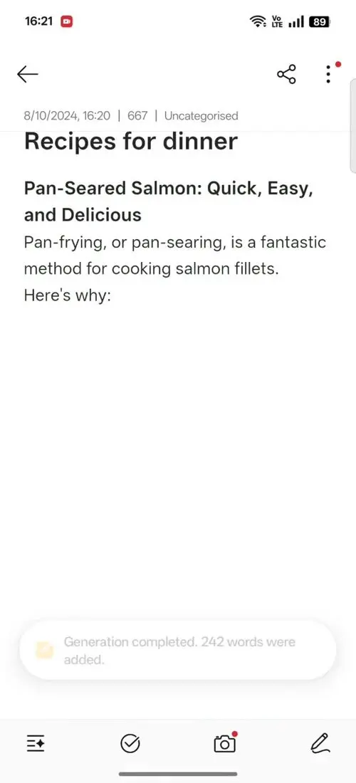 OPPO F31 Pro AI Assistant for Notes