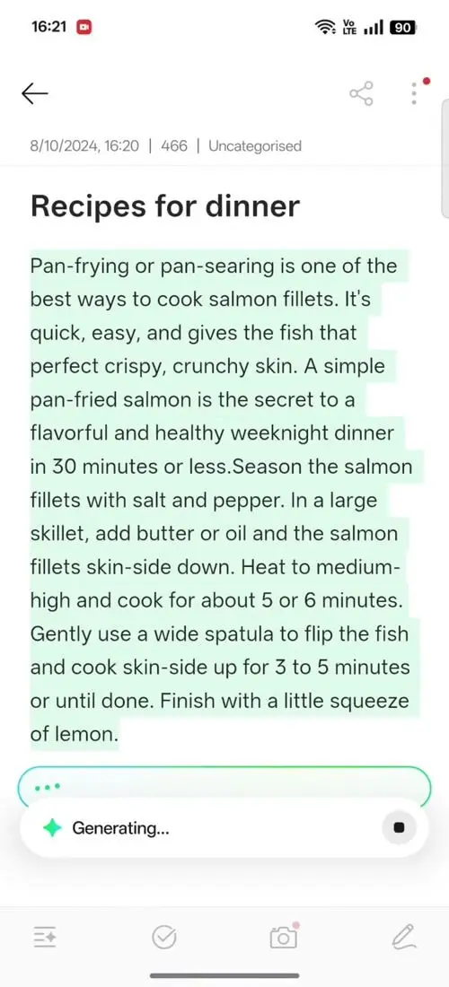 OPPO F31 Pro AI Assistant for Notes