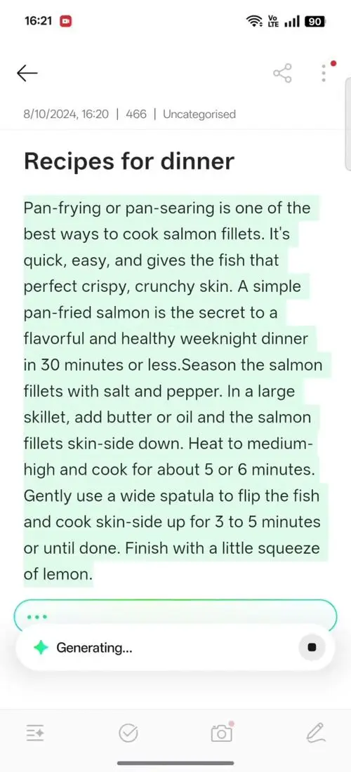 OPPO F31 Pro AI Assistant for Notes