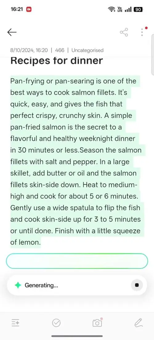 OPPO F31 Pro AI Assistant for Notes