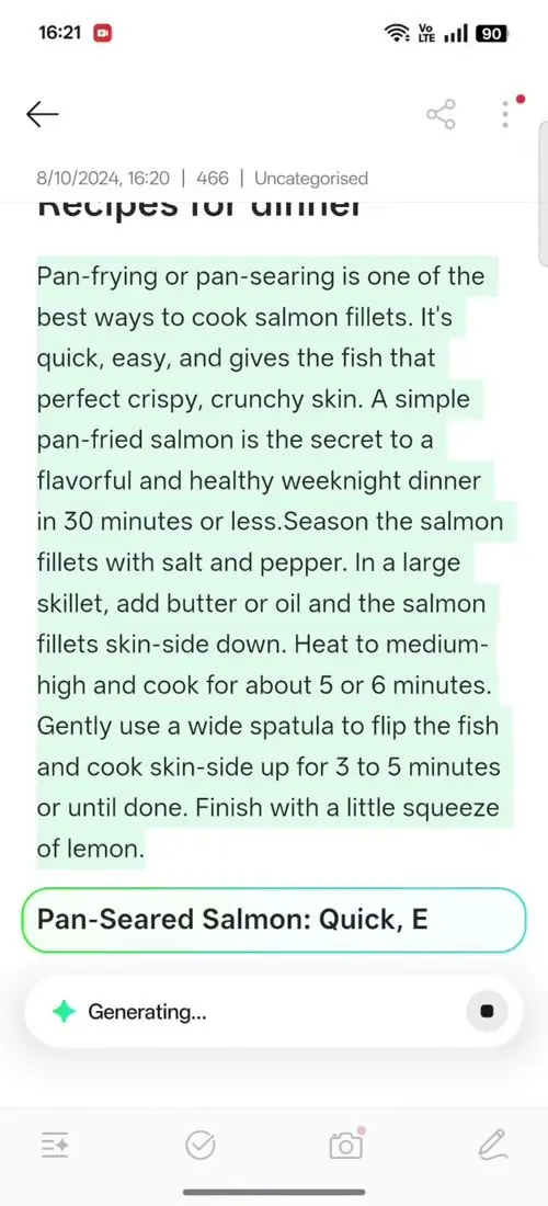 OPPO F31 Pro AI Assistant for Notes