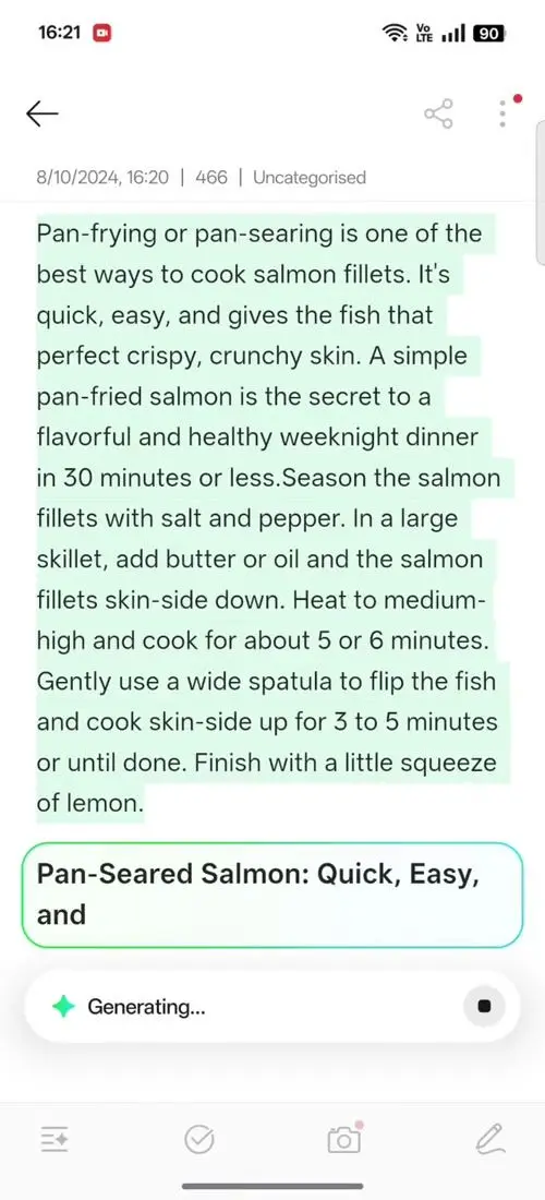 OPPO F31 Pro AI Assistant for Notes