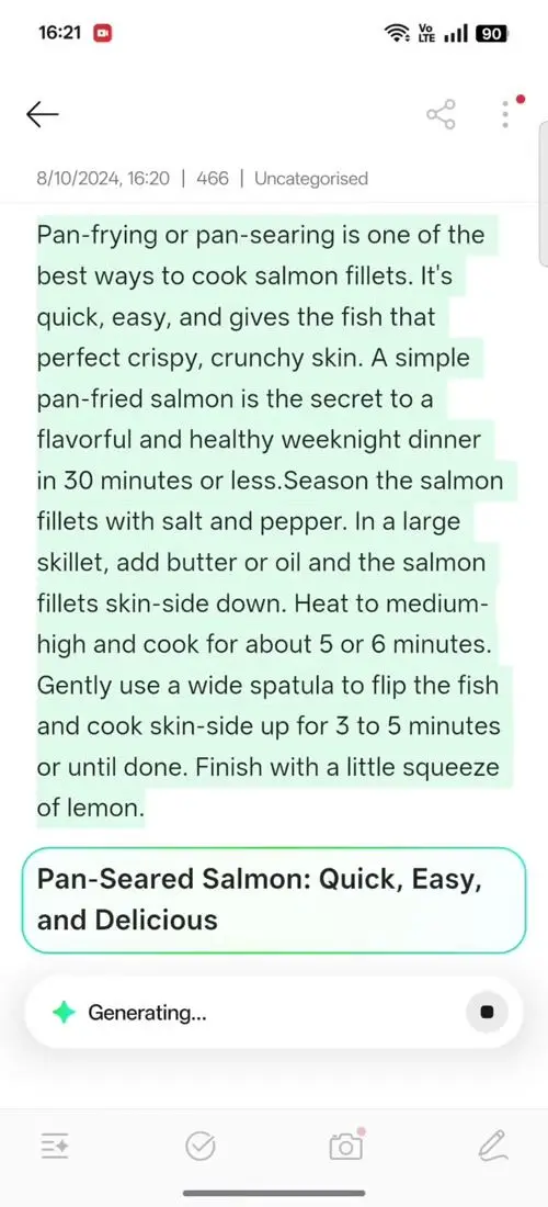 OPPO F31 Pro AI Assistant for Notes