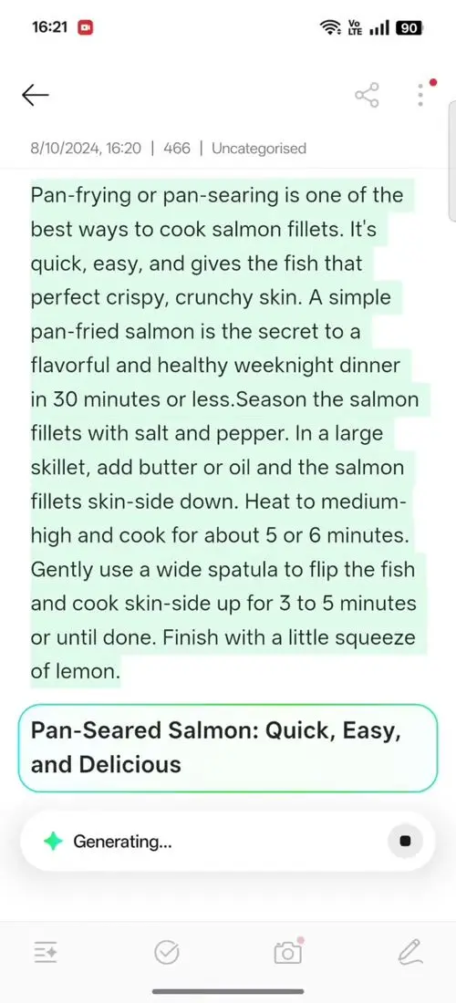 OPPO F31 Pro AI Assistant for Notes