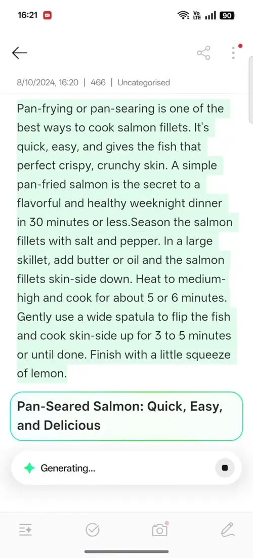 OPPO F31 Pro AI Assistant for Notes