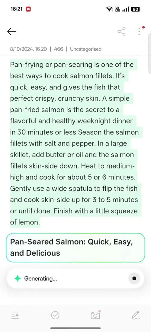 OPPO F31 Pro AI Assistant for Notes