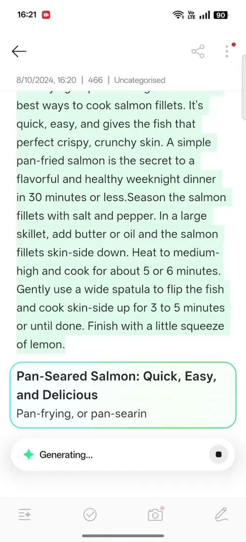 OPPO F31 Pro AI Assistant for Notes
