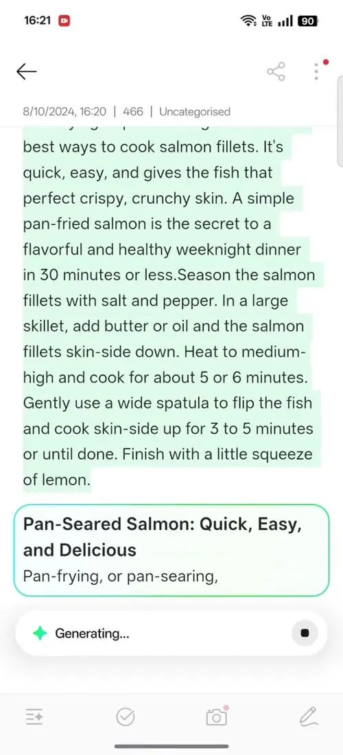OPPO F31 Pro AI Assistant for Notes