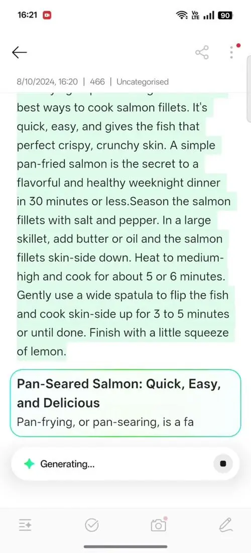 OPPO F31 Pro AI Assistant for Notes