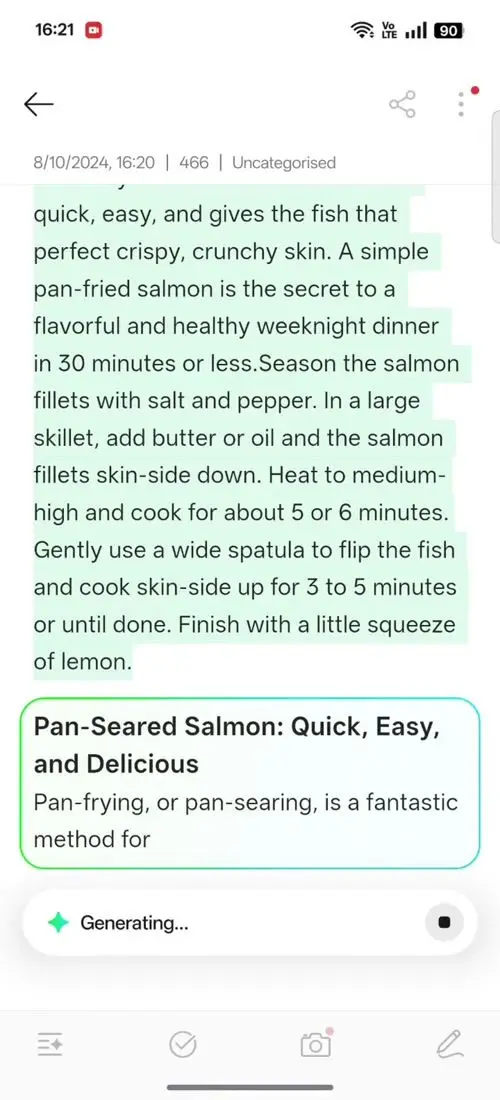 OPPO F31 Pro AI Assistant for Notes