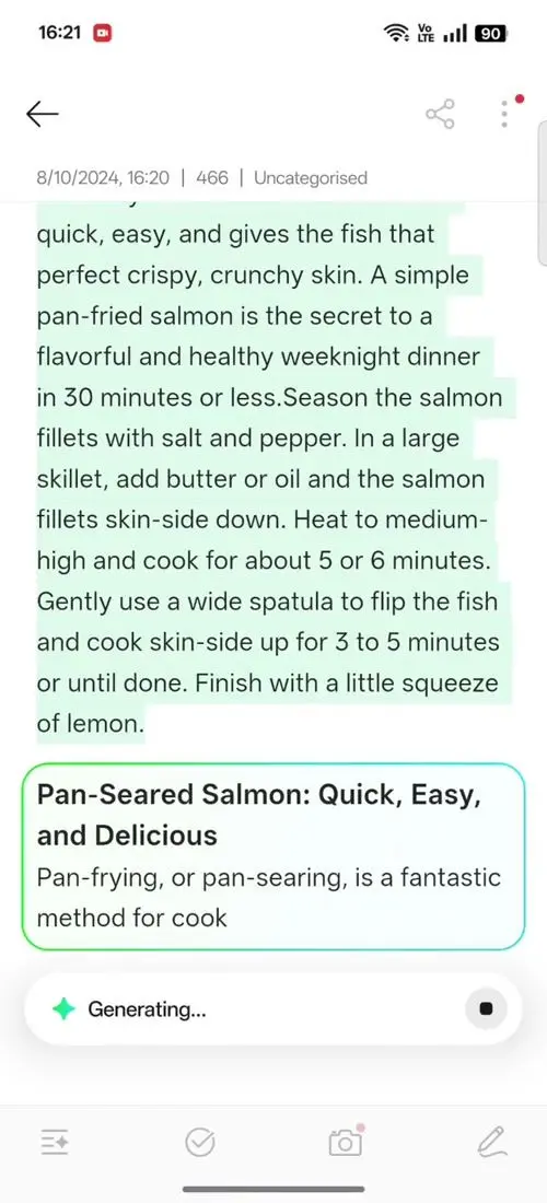 OPPO F31 Pro AI Assistant for Notes