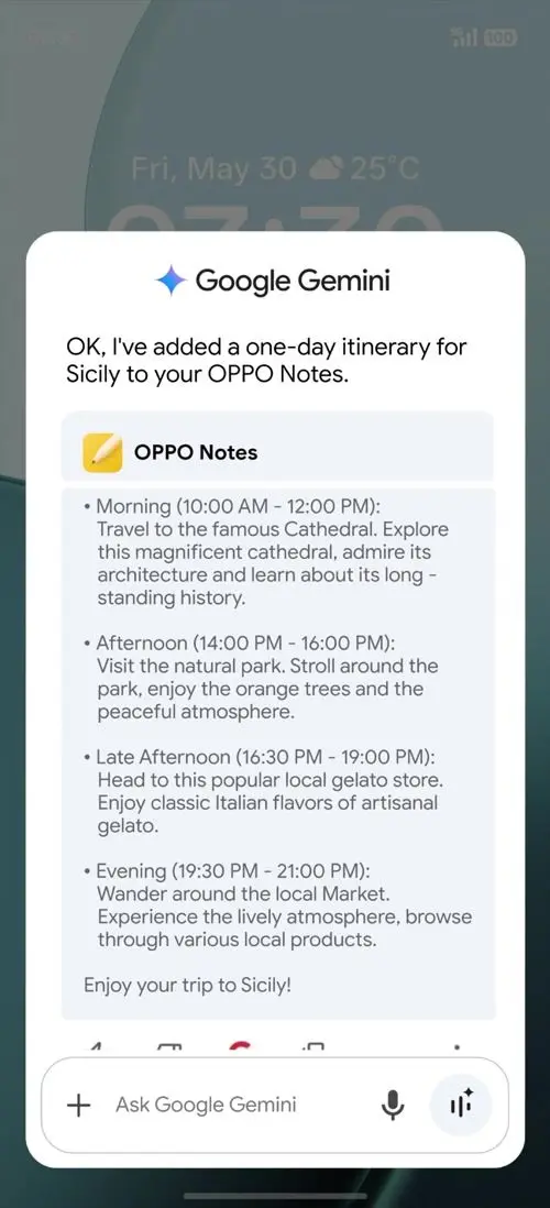 OPPO F31 Pro Google Gemini