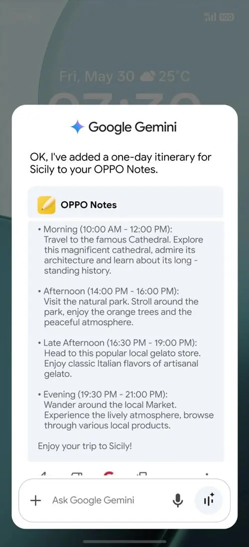 OPPO F31 Pro Google Gemini