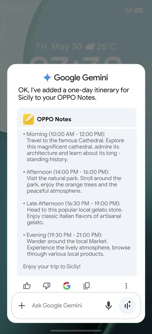 OPPO F31 Pro Google Gemini