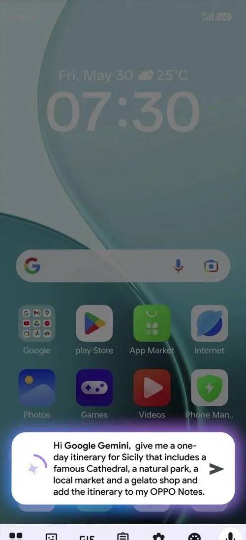 OPPO F31 Pro Google Gemini