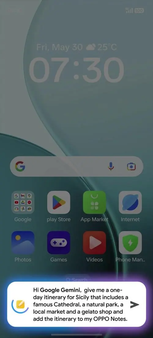 OPPO F31 Pro Google Gemini